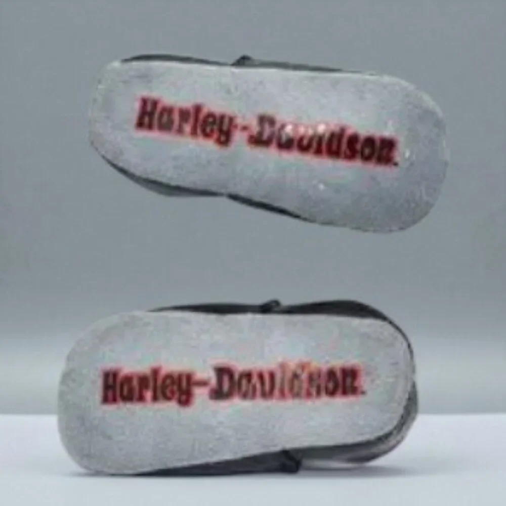 Harley-Davidson Little Rebel Baby Slippers Size 4/5